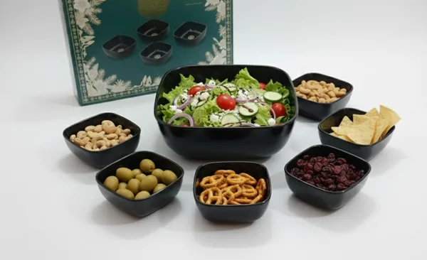 Black_Bowl_&_Platter_Set_Ceramic_For_Home_And_Accessories