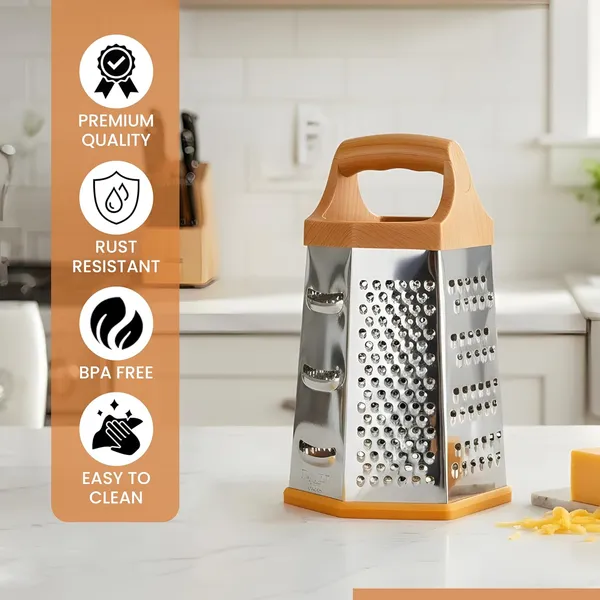 White_Box_Grater_Stainless_Steel_&_Wood_For_Home_And_Accessories_(Pack_of_2)