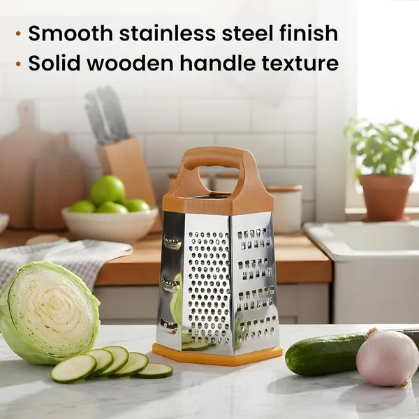 White_Box_Grater_Stainless_Steel_&_Wood_For_Home_And_Accessories_(Pack_of_2)