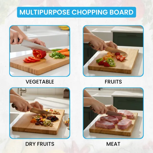 Brown_Chopping_Board_Bamboo_&_Stainless_Steel_For_Home_And_Accessories