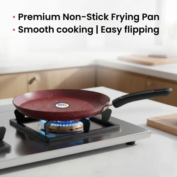 GHARKICHAMAK_Fry_Pan_21_cm_diameter_3_L_capacity_(Stainless_Steel,_Non-stick)