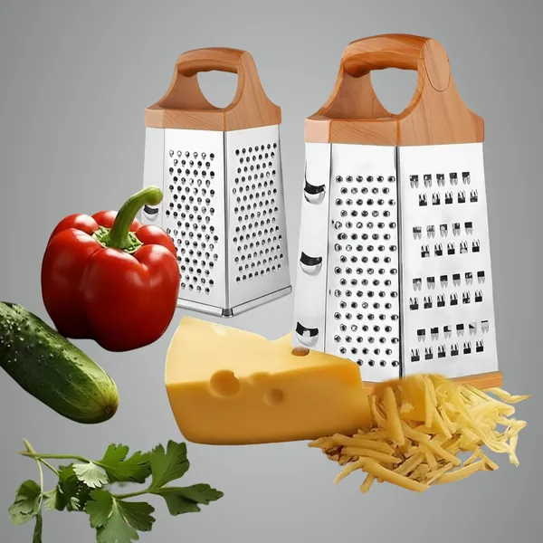 White_Box_Grater_Stainless_Steel_&_Wood_For_Home_And_Accessories_(Pack_of_2)