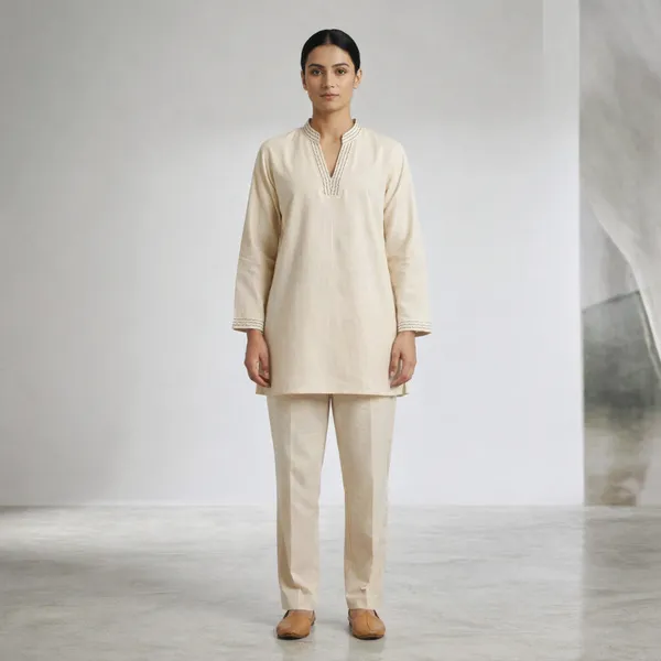 Beige_Linen_Relaxed_Fit_Co-Ord_Set_For_Women