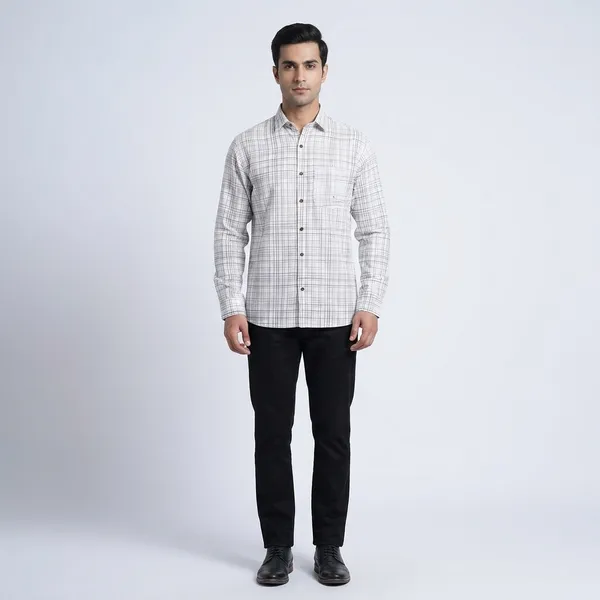 White_Checked_Cotton_Full_Sleeve_Formal_Shirt_For_Men