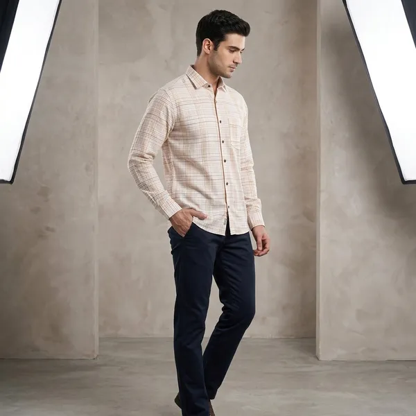 Beige_Checked_Cotton_Full_Sleeve_Casual_Shirt_For_Men