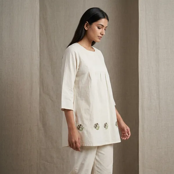 Off_White_Cotton_Loose_Fit_Embellished_Co-Ord_Set_For_Women