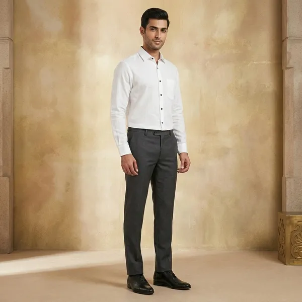 White_Cotton_Full_Sleeve_Regular_Fit_Formal_Shirt_For_Men