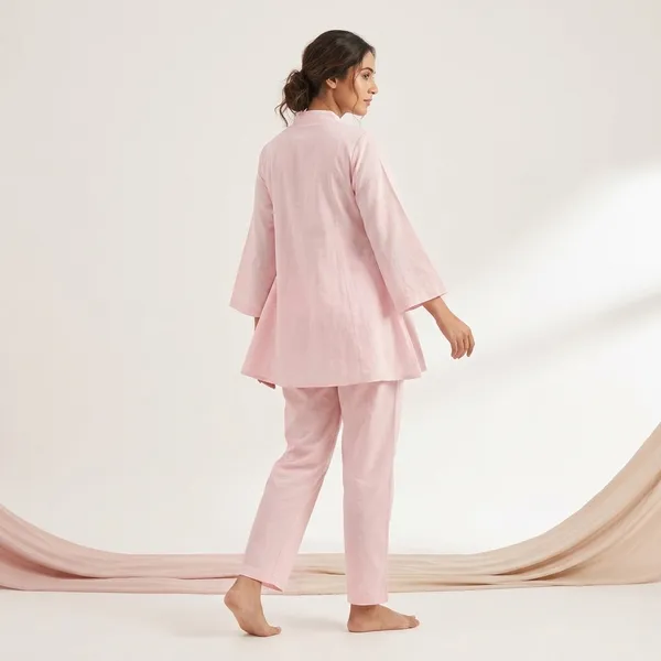 Pink_Cotton_Flared_Kurta_Pyjama_Set_For_Women