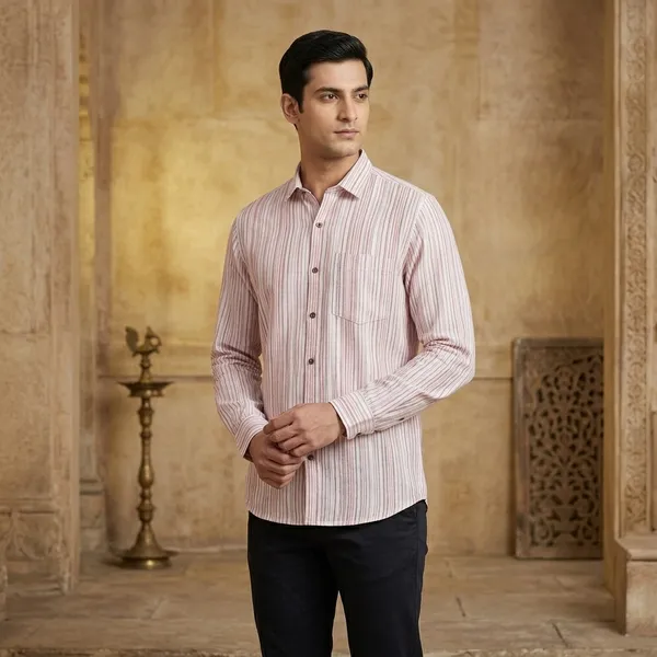 Multicolor_Striped_Cotton_Relaxed_Fit_Casual_Shirt_For_Men