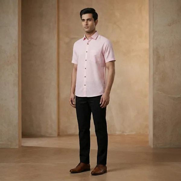 Pink_Cotton_Regular_Fit_Formal_Shirt_For_Men