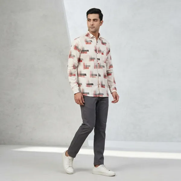 White_Cotton_Relaxed_Fit_Printed_Shirt_For_Men