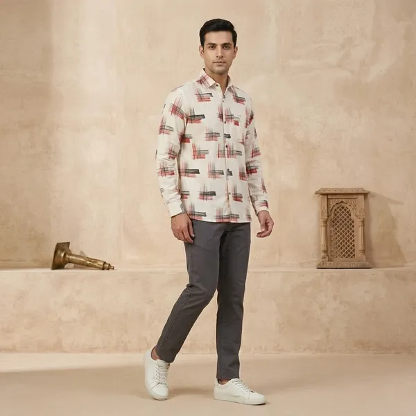 White_Cotton_Relaxed_Fit_Printed_Shirt_For_Men
