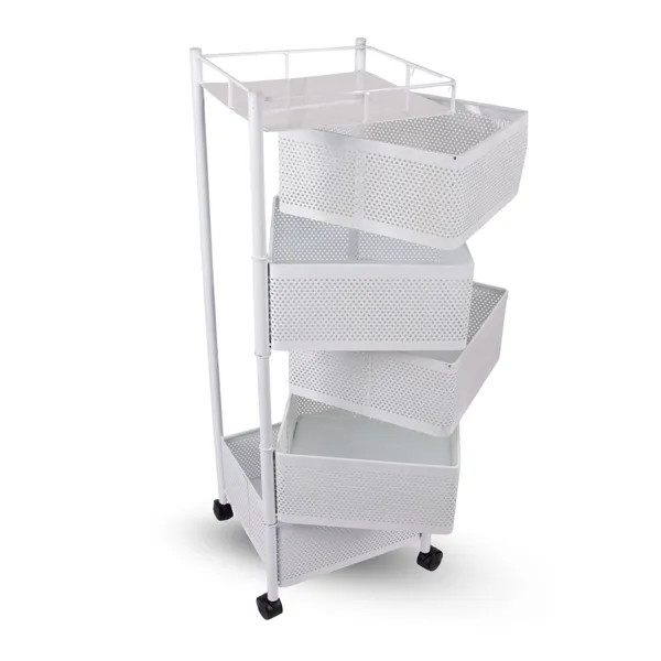 White_Kitchen_Storage_Rack_|_Revolving_Vegetable_Rack_|_Square_Multipurpose_Storage_Trolley_With_Wheels_5_Layer_White