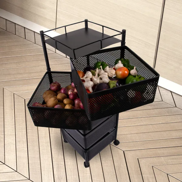 Black_Kitchen_Storage_Rack_|_Revolving_Vegetable_Rack_|_Square_Multipurpose_Storage_Trolley_With_Wheels_5_Layer_Black