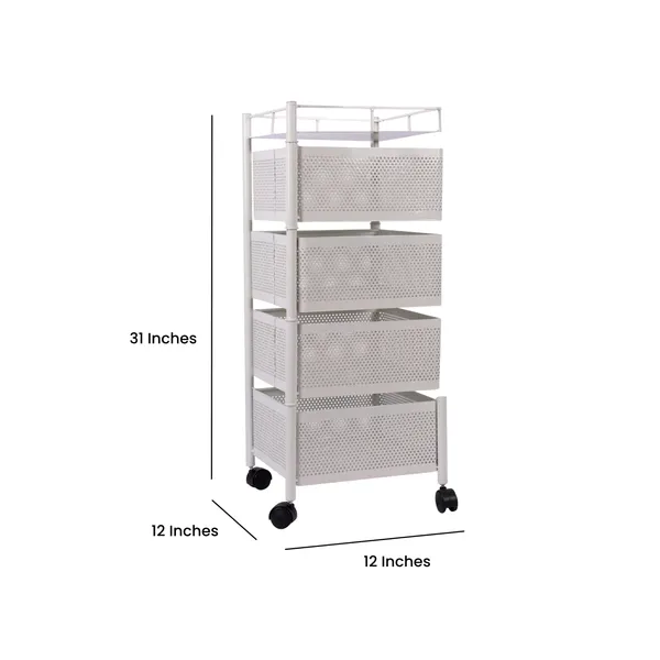 White_Kitchen_Storage_Rack_|_Revolving_Vegetable_Rack_|_Square_Multipurpose_Storage_Trolley_With_Wheels_4_Layer_White