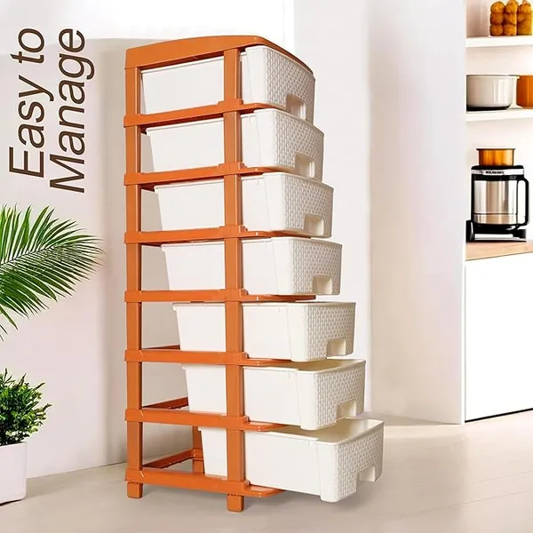 White_And_Gold_High_Density_Plastic_Movable_Storage_Cabinet_For_Kids_And_Adults_With_Multipurpose_And_Versatile_Organizer_Ideal_For_Kids_-_7_Layer