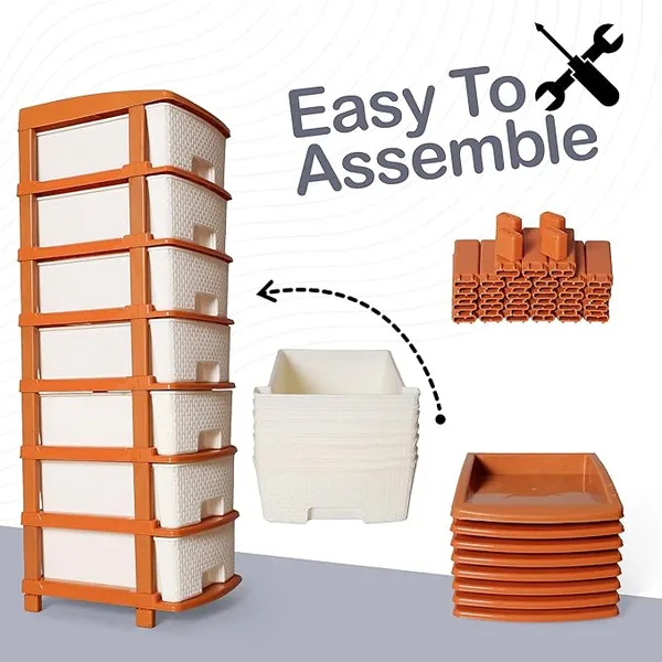 White_And_Gold_High_Density_Plastic_Movable_Storage_Cabinet_For_Kids_And_Adults_With_Multipurpose_And_Versatile_Organizer_Ideal_For_Kids_-_7_Layer