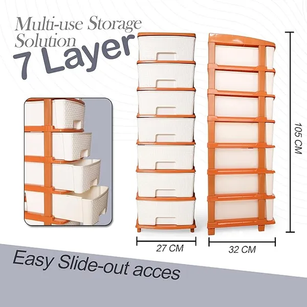 White_And_Gold_High_Density_Plastic_Movable_Storage_Cabinet_For_Kids_And_Adults_With_Multipurpose_And_Versatile_Organizer_Ideal_For_Kids_-_7_Layer