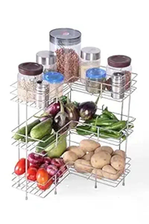 Stainless_Steel_Modern_Kitchen_Storage_Rack,_Folding_Perforated_Design_Trolley_For_Spice,_Fruits,_Vegetable,_Onion,_Potato,_Organizer_Stand_With_Wheel