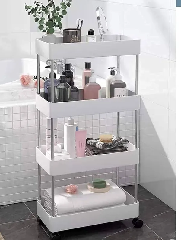 White_Multipurpose_Fruits_And_Vegetable_Stand_/_Kitchen_Trolley_With_Wheels_-_4