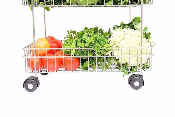 Silver_Stainless_Steel_Modern_Kitchen_Storage_Rack,_Folding_Perforated_Design_Trolley_For_Spice,_Fruits,_Vegetable,_Onion,_Potato,_Organizer_Stand_With_Wheel