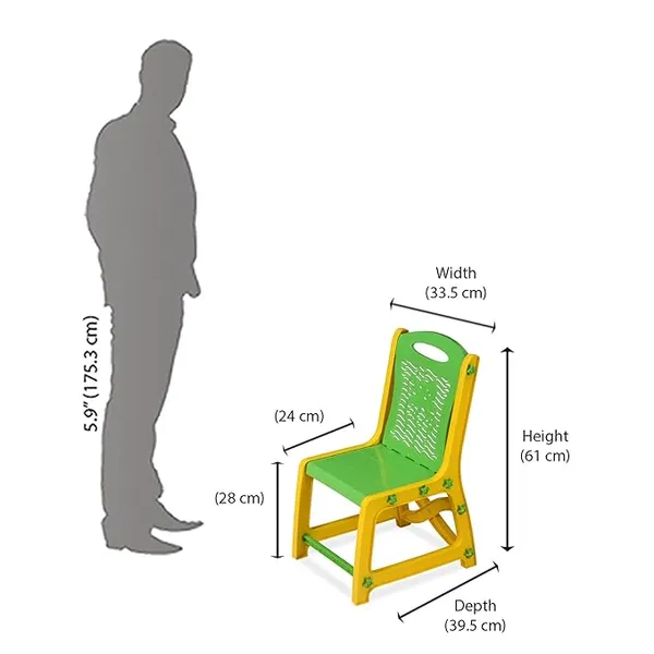 Yellow_Kids_Functional_Desk_Chair_Set_3-12_Years_Boys_Girls_/_Kids_Study_Table_With_Bookholder