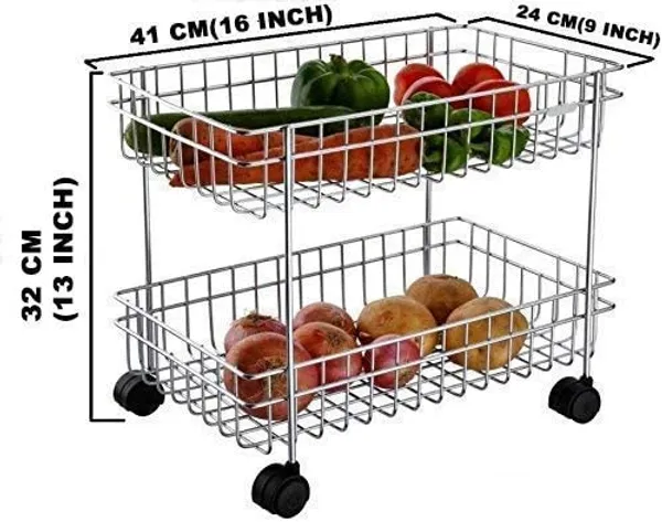 Silver_Stainless_Steel_Modern_Kitchen_Storage_Rack,_Folding_Perforated_Design_Trolley_For_Spice,_Fruits,_Vegetable,_Onion,_Potato,_Organizer_Stand_With_Wheel