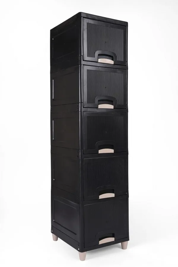 Black_Plastic_Modular_Drawer_Storage_Chest_Of_Drawers_Organizer_Storage_Box,_Large_Stomo_Racks_For_Multipurpose_5_Xl