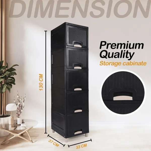 Black_Plastic_Modular_Drawer_Storage_Chest_Of_Drawers_Organizer_Storage_Box,_Large_Stomo_Racks_For_Multipurpose_5_Xl