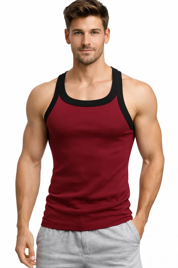 Pack_Of_2_Red_And_Wine_Cotton_Vest_For_Men