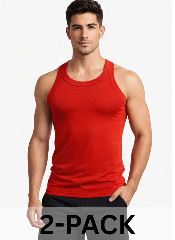 Pack_Of_2_Red_Cotton_Vest_For_Men