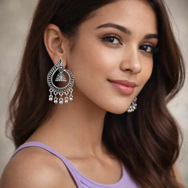 Silver_Elegant_Design_Alloy_Earrings_Set_Of_16_For_Women