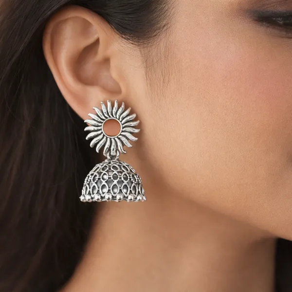 Silver_Elegant_Design_Alloy_Earrings_Set_Of_16_For_Women