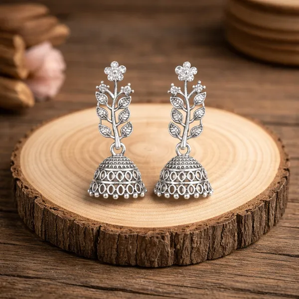 Silver_Elegant_Design_Alloy_Earrings_Set_Of_12_For_Women