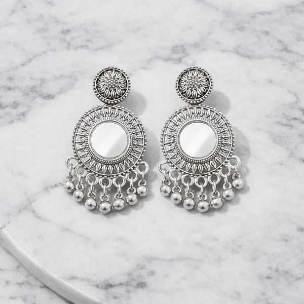 Silver_Elegant_Design_Alloy_Earrings_Set_Of_12_For_Women