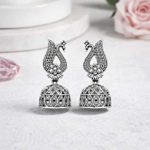 Silver_Elegant_Design_Alloy_Earrings_Set_Of_12_For_Women