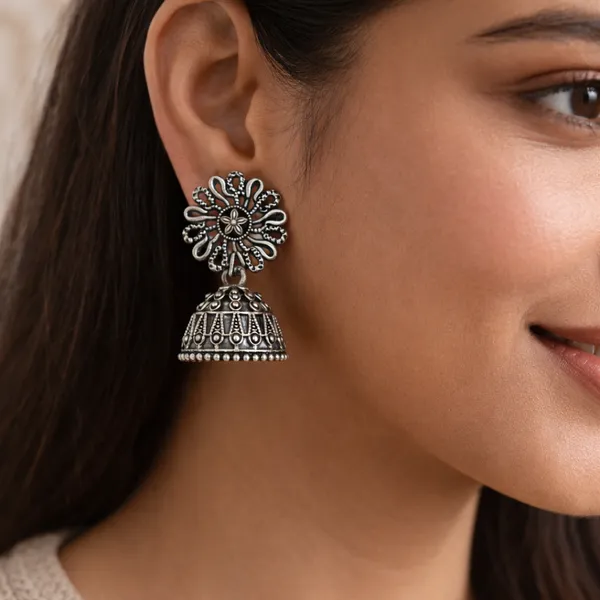 Silver_Elegant_Design_Alloy_Earrings_Set_Of_16_For_Women