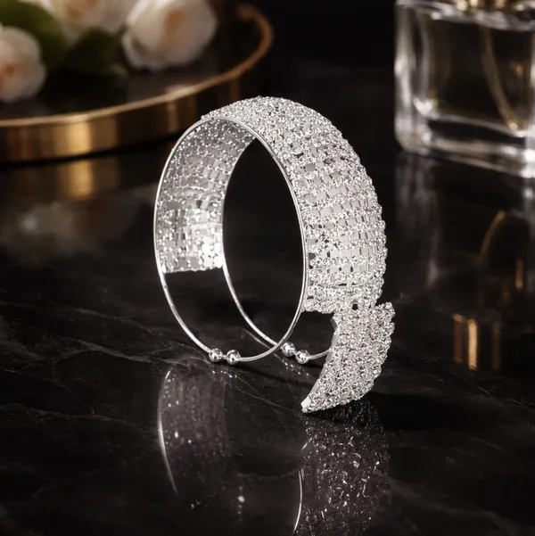 Javira_Luxury_Silver_Plated_Crystal_Cuff_Bracelet_for_Women_&_Girl_|_Adjustable_Rhinestone_Party_Wear_Kada_|_Bridal_&_Wedding_Statement_Bracelet