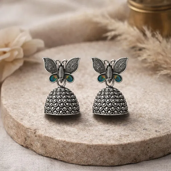 Premium_Silver_Earrings_16_pair_With_Black_Velvet_Jhumka_box_–_Traditional_&_Party_Wear_Collection