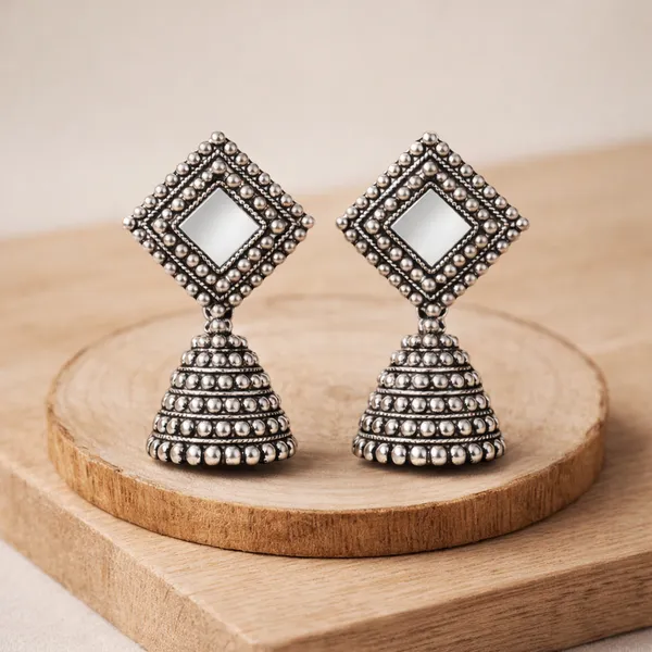 Silver_Elegant_Design_Alloy_Earrings_Set_Of_9_For_Women