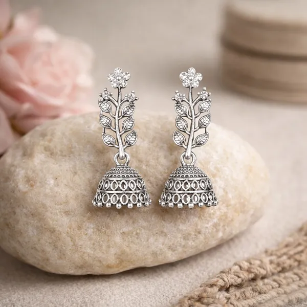Silver_Elegant_Design_Alloy_Earrings_Set_Of_9_For_Women