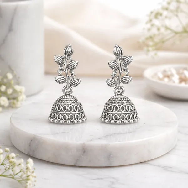 Silver_Elegant_Design_Alloy_Earrings_Set_Of_6_For_Women