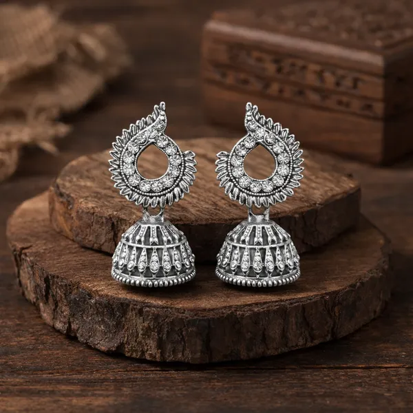Silver_Elegant_Design_Alloy_Earrings_Set_Of_6_For_Women