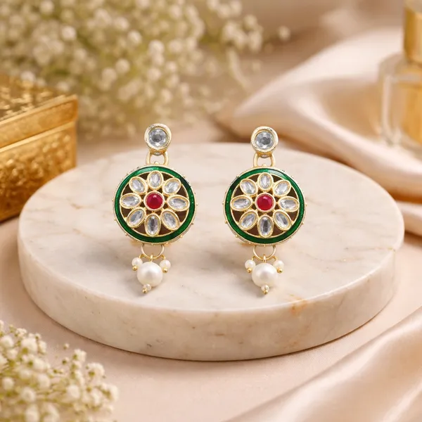 White_Elegant_Design_Alloy_Necklace_Set_For_Women