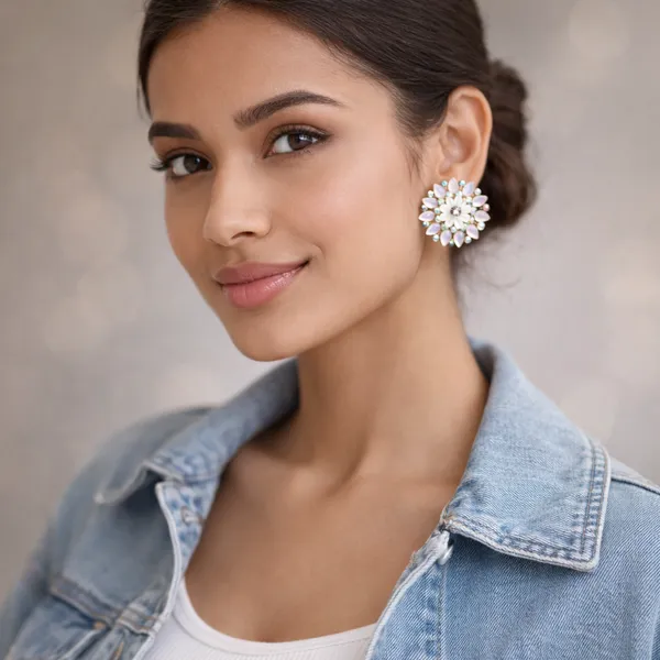 White_Elegant_Design_Alloy_Earrings_For_Women