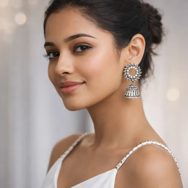 Silver_Elegant_Design_Alloy_Earrings_Set_Of_9_For_Women