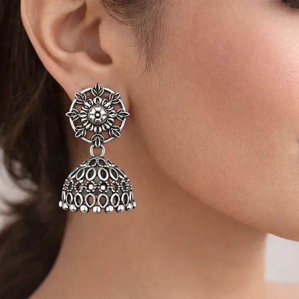 Silver_Elegant_Design_Alloy_Earrings_Set_Of_6_For_Women
