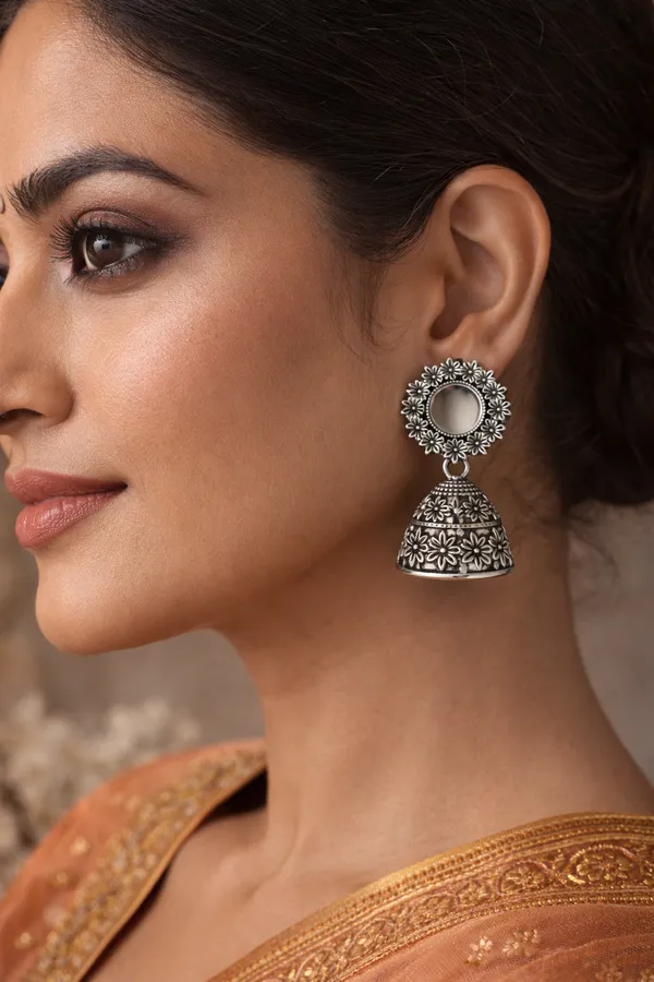 Silver_Elegant_Design_Alloy_Earrings_Set_Of_6_For_Women