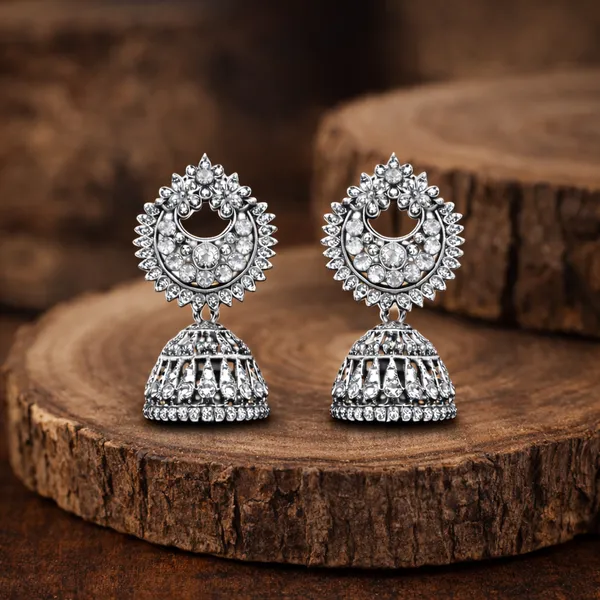 Silver_Elegant_Design_Alloy_Earrings_Set_Of_12_For_Women