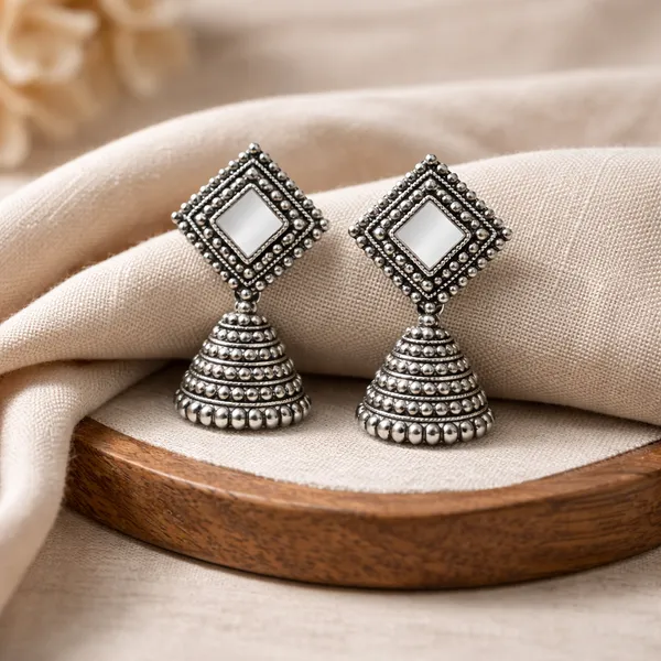 Silver_Elegant_Design_Alloy_Earrings_Set_Of_12_For_Women
